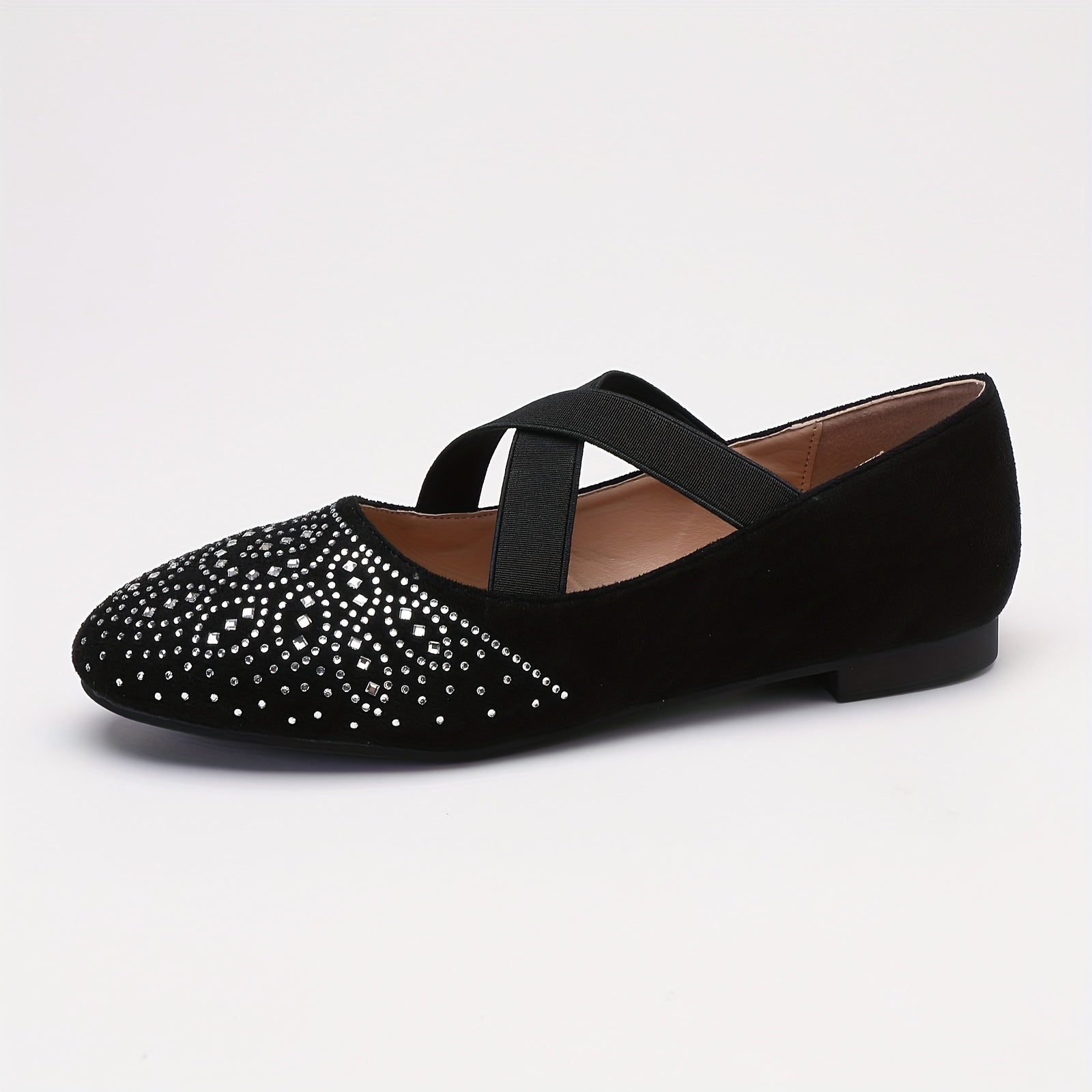 Stijlvolle en comfortabele ballet flats met elastische kruisband - perfect voor elke gelegenheid! afbeelding 3