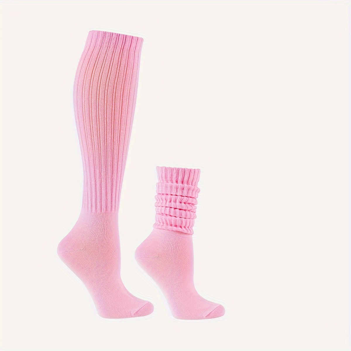 Hoogwaardige geribbelde kniekousen van ademende katoenmix afbeelding 12