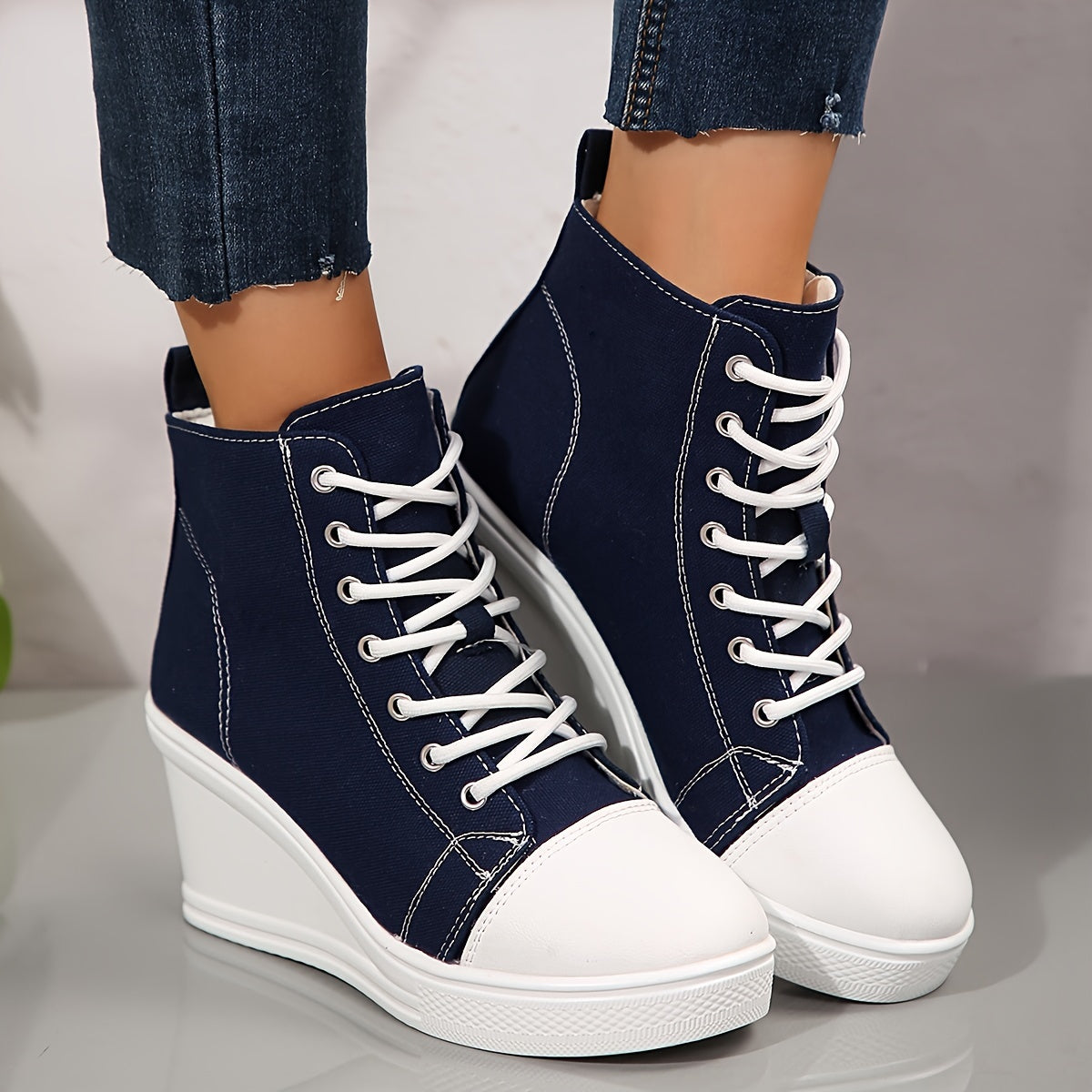 Stijlvolle dames enkellaarzen met wedge hak: de perfecte mix van comfort en fashion afbeelding 7