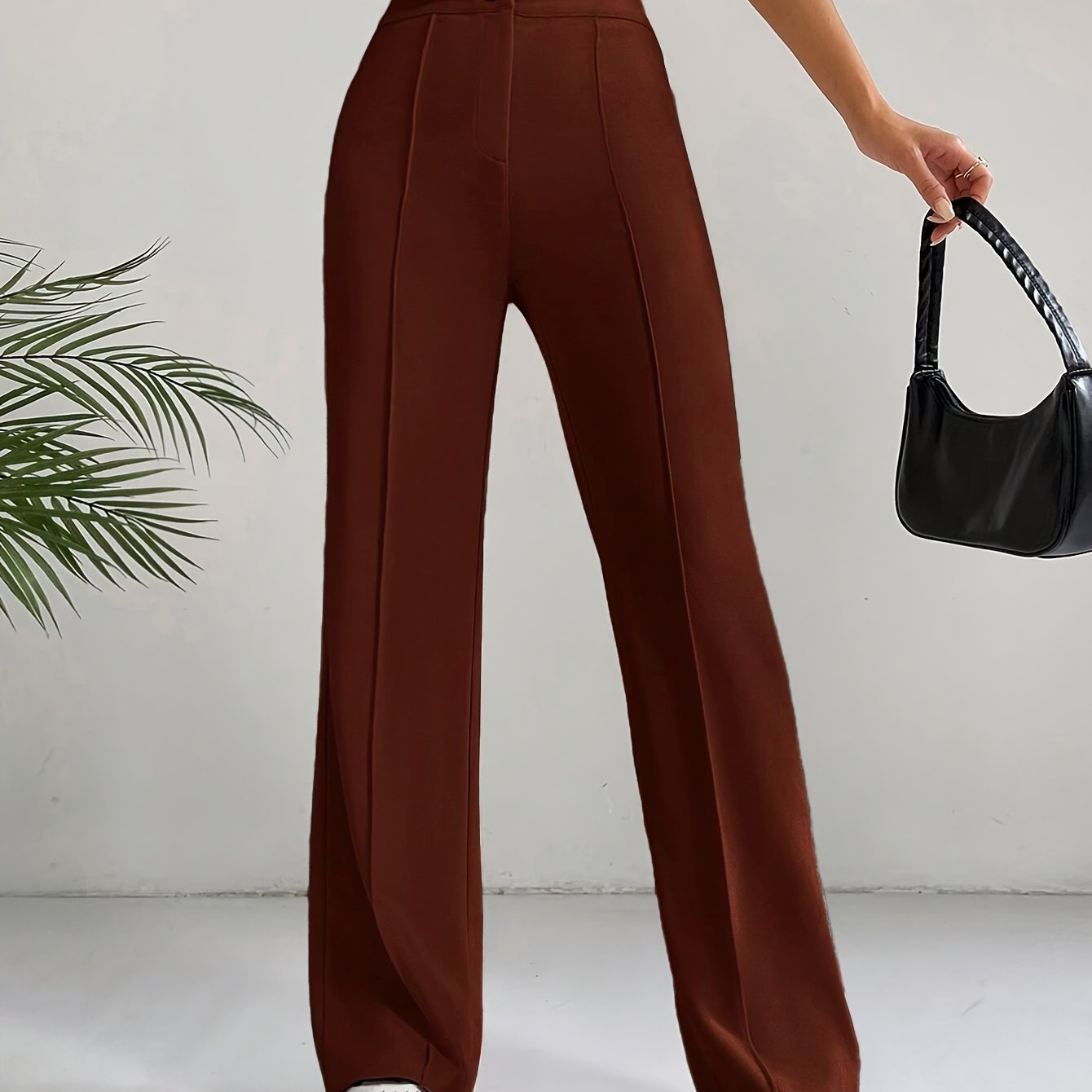 "Stijlvolle hoge taille broek van luxe katoenmix - Shop nu!" afbeelding 14