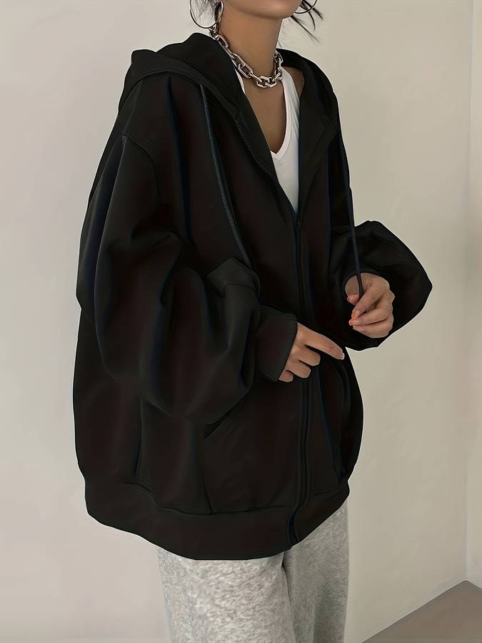 Mila | Capuchon vest met oversized fit Farromode afbeelding 3