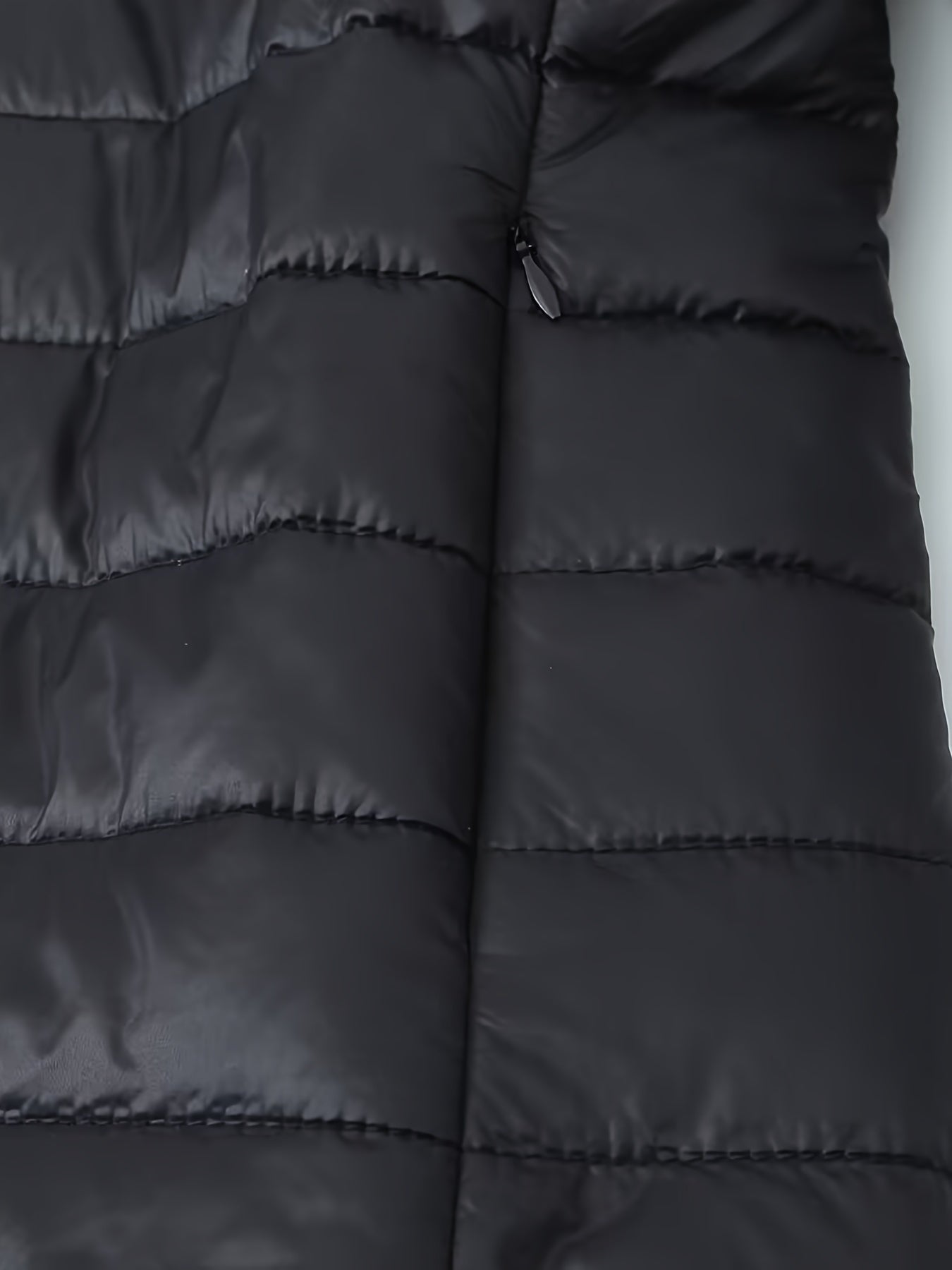 Warme puffy jas met rits en imitatiefbont voering | Stijlvol en comfortabel | Voor herfst en winter afbeelding 10