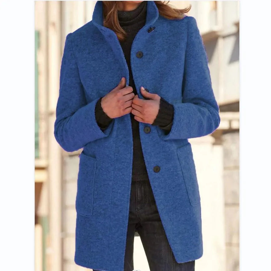 Lotte | Dames retro wollen coltrui jas