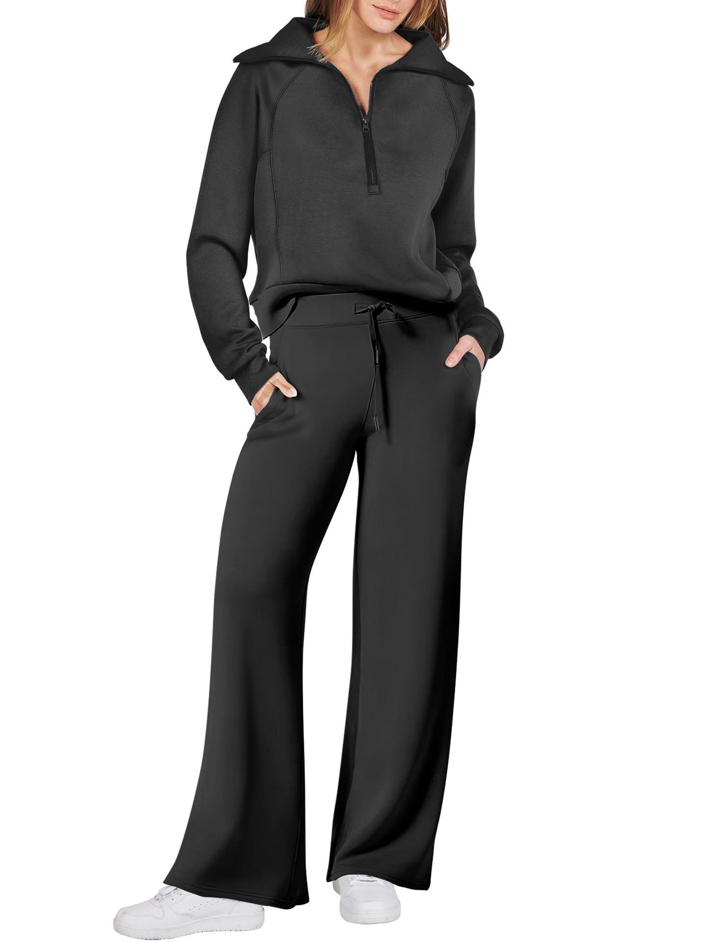 Lana | Stijlvolle Zip & Relax Set met Lange Mouwen