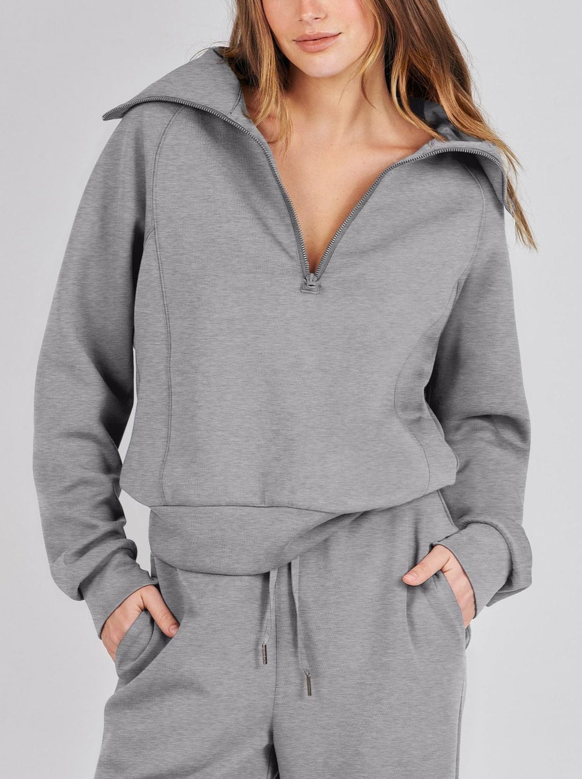Lana | Stijlvolle Zip & Relax Set met Lange Mouwen