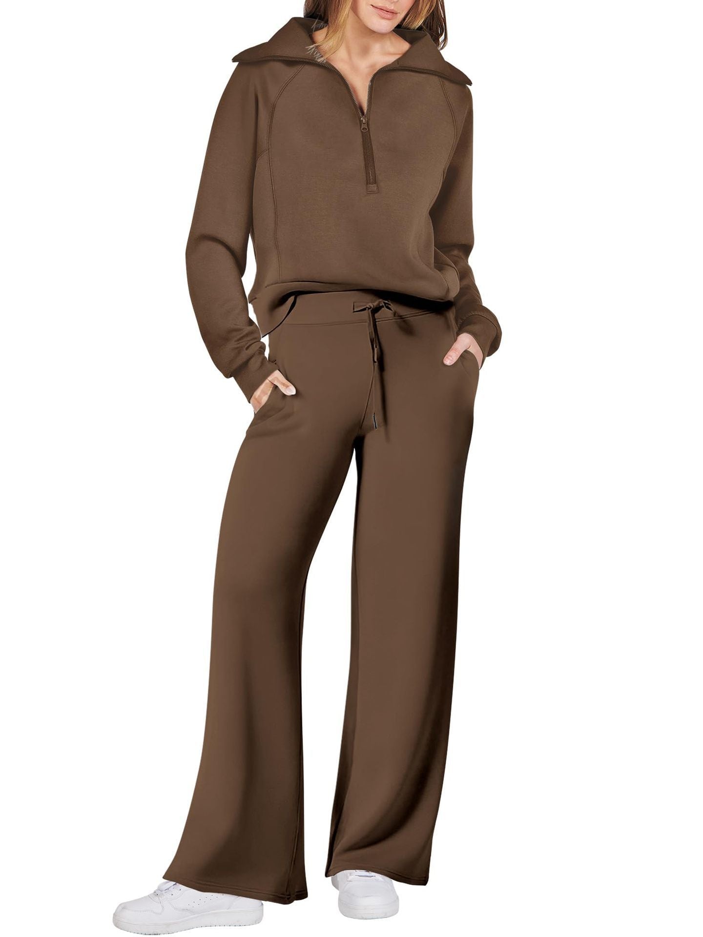 Lana | Stijlvolle Zip & Relax Set met Lange Mouwen
