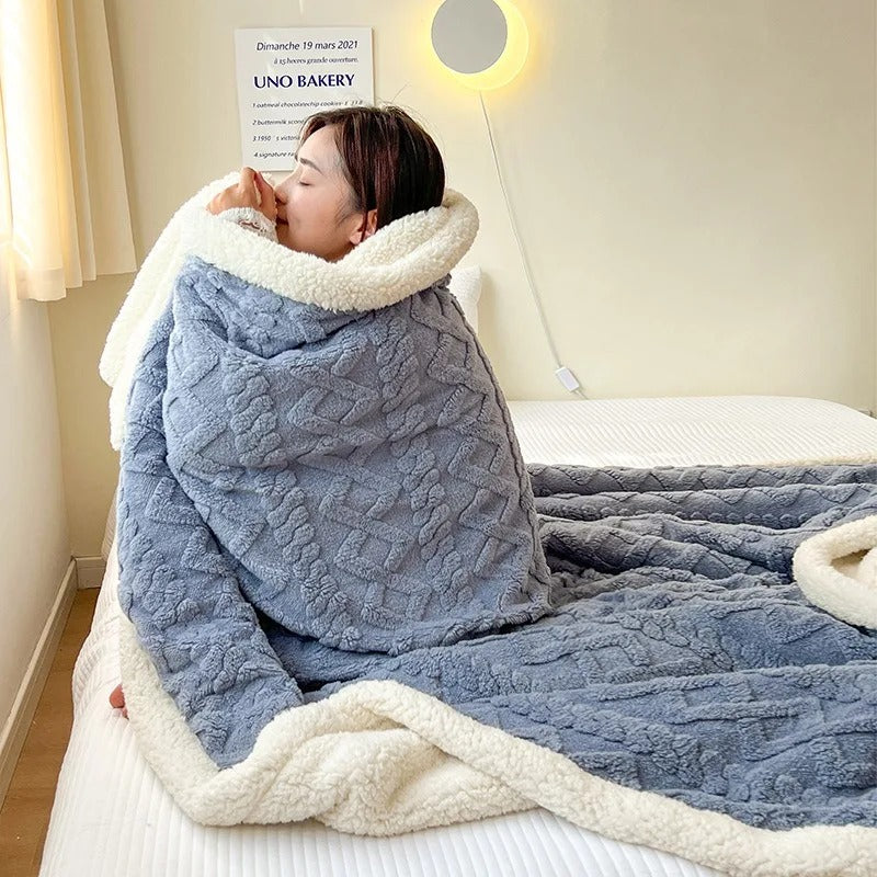 Nina | Dikke winter lamswollen deken
