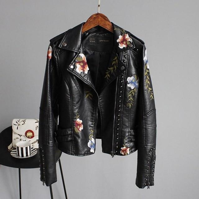 Flora | Leren jack