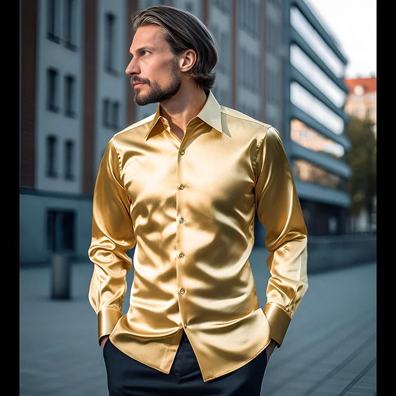 Roldan | Satijnen overhemd