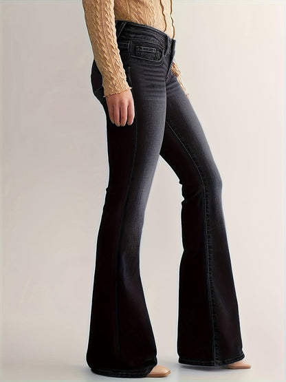 Hoge taille flared leg jeans: trendy, comfortabel en veelzijdig - Shop nu! afbeelding 6