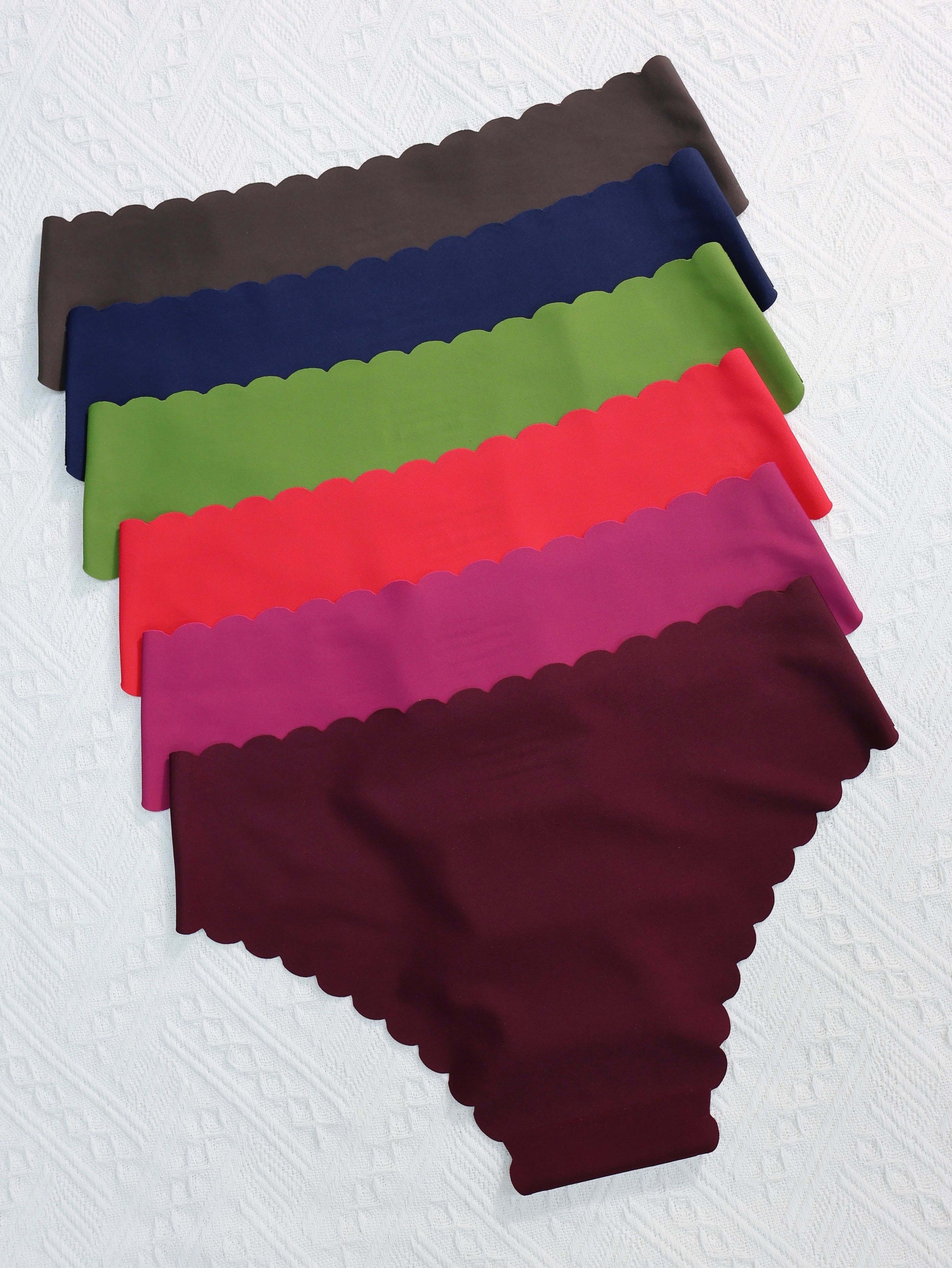 6-delige effen slip met geschulpte rand afbeelding 8
