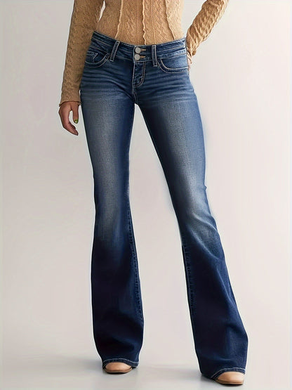 Hoge taille flared leg jeans: trendy, comfortabel en veelzijdig - Shop nu! afbeelding 2