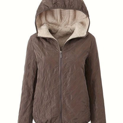 Gewatteerde jas met capuchon en rits - perfecte combinatie van comfort en stijl afbeelding 17