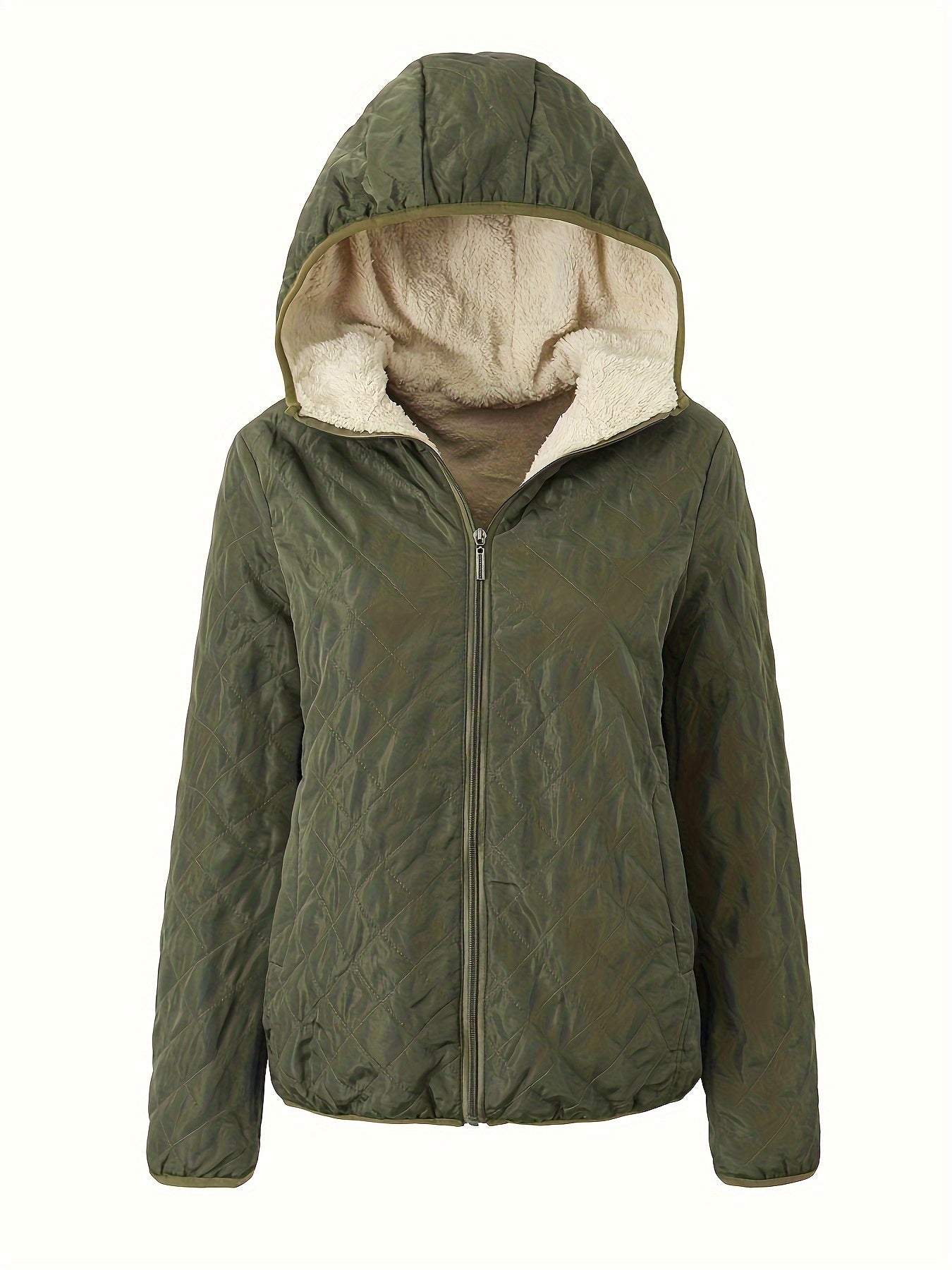 Gewatteerde jas met capuchon en rits - perfecte combinatie van comfort en stijl afbeelding 10