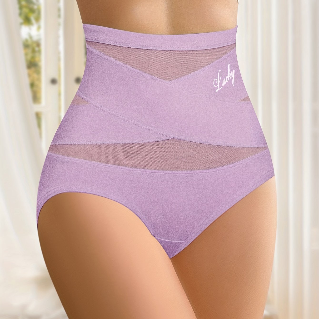 Naadloze hoge taille mesh slipjes voor buikcontrole en billift - Ultiem comfort en vormende pasvorm - Shop nu! afbeelding 15