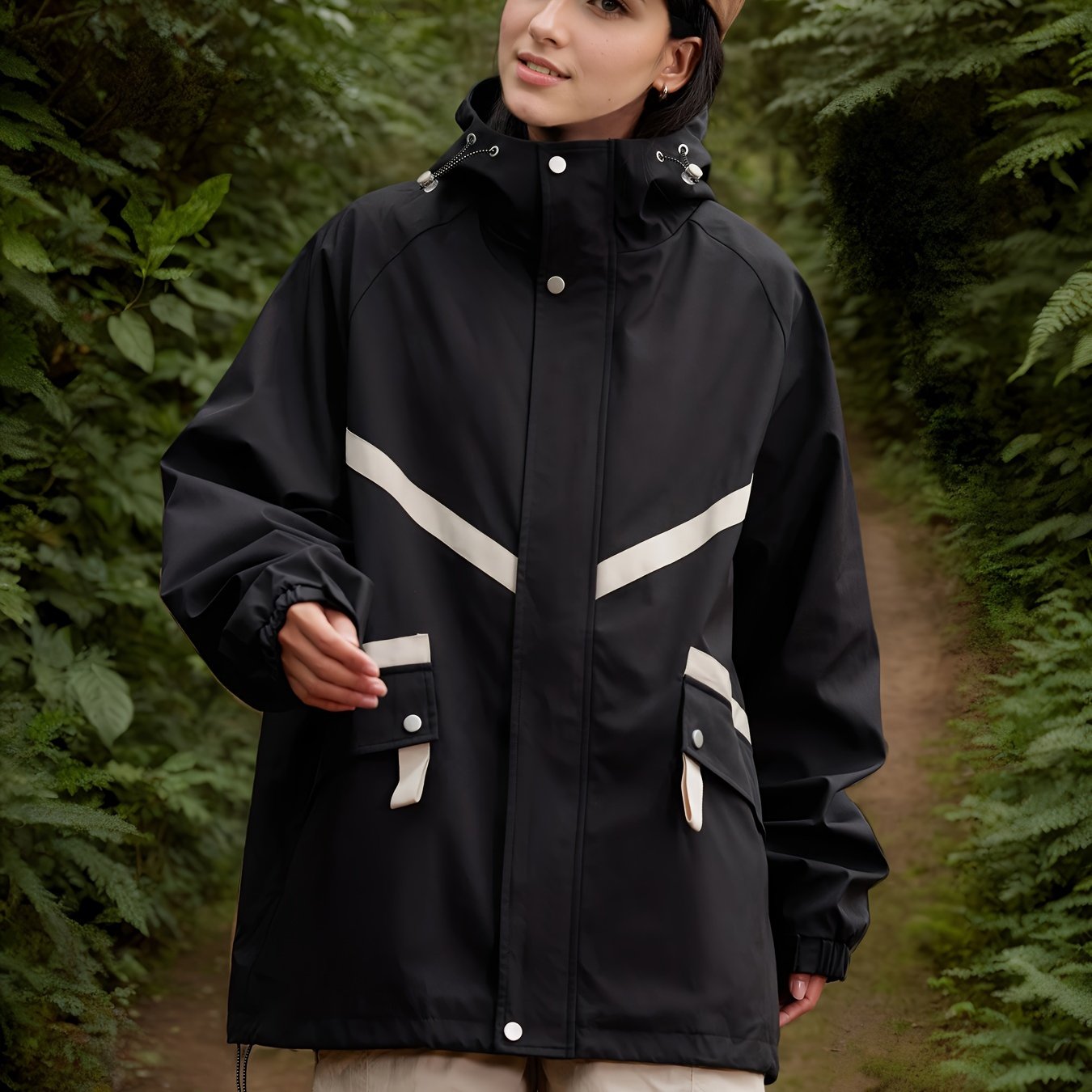 Waterdicht lichtgewicht windjack van premium katoenmix | Bescherming en stijl in één | Perfect voor herfst en winter afbeelding 12