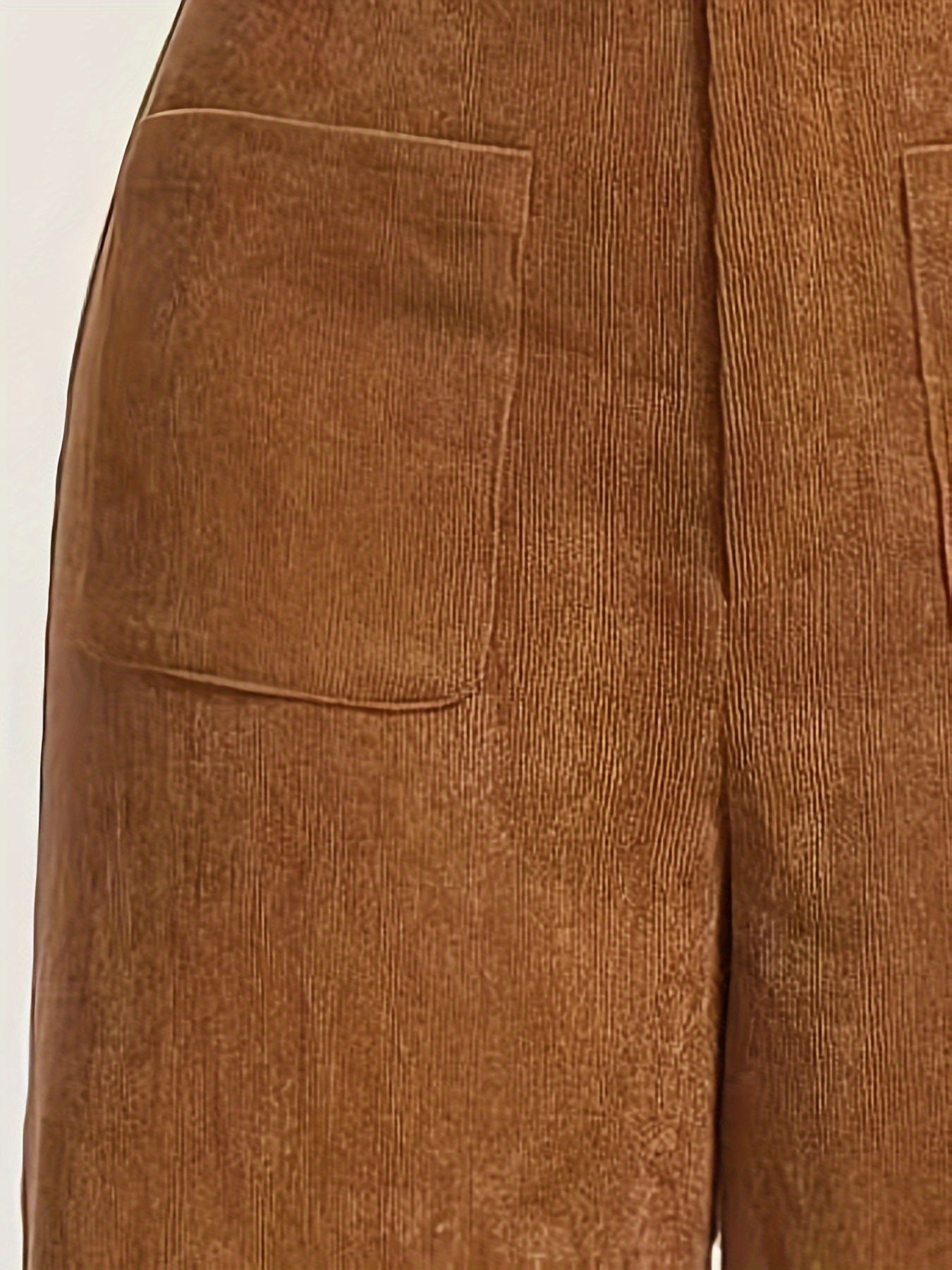 Vintage corduroy broek met hoge taille afbeelding 8