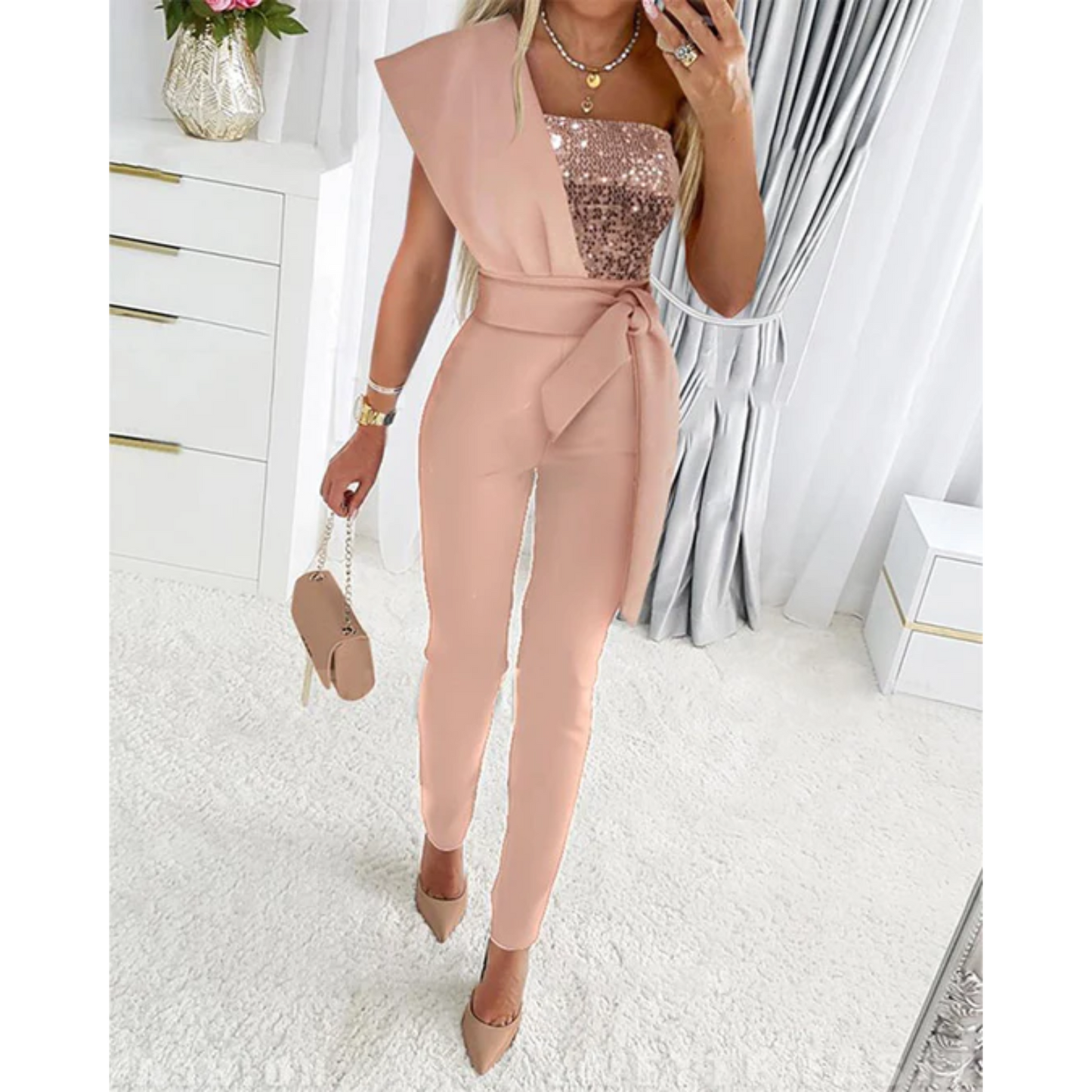 Darya | Jumpsuit met lovertjes