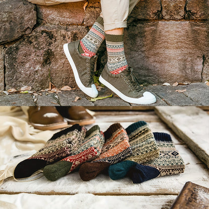 Koop nu: Set van 5 dikke dames sokken voor het ultieme comfort in stijl afbeelding 4