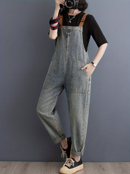 Trendy dames denim overall | Duurzaam, veelzijdig & comfortabel afbeelding 2