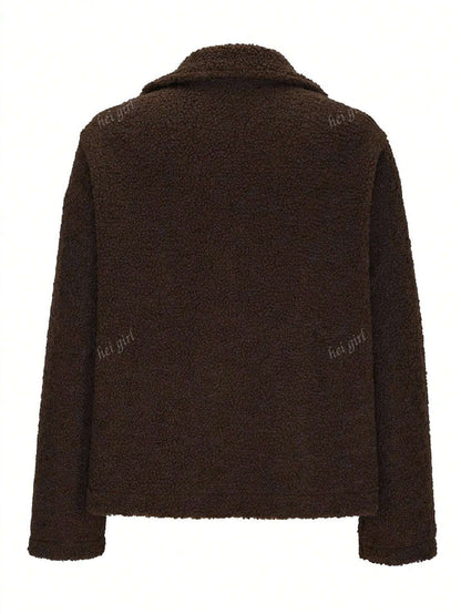 Kort vest met reverskraag en oversized mouwen