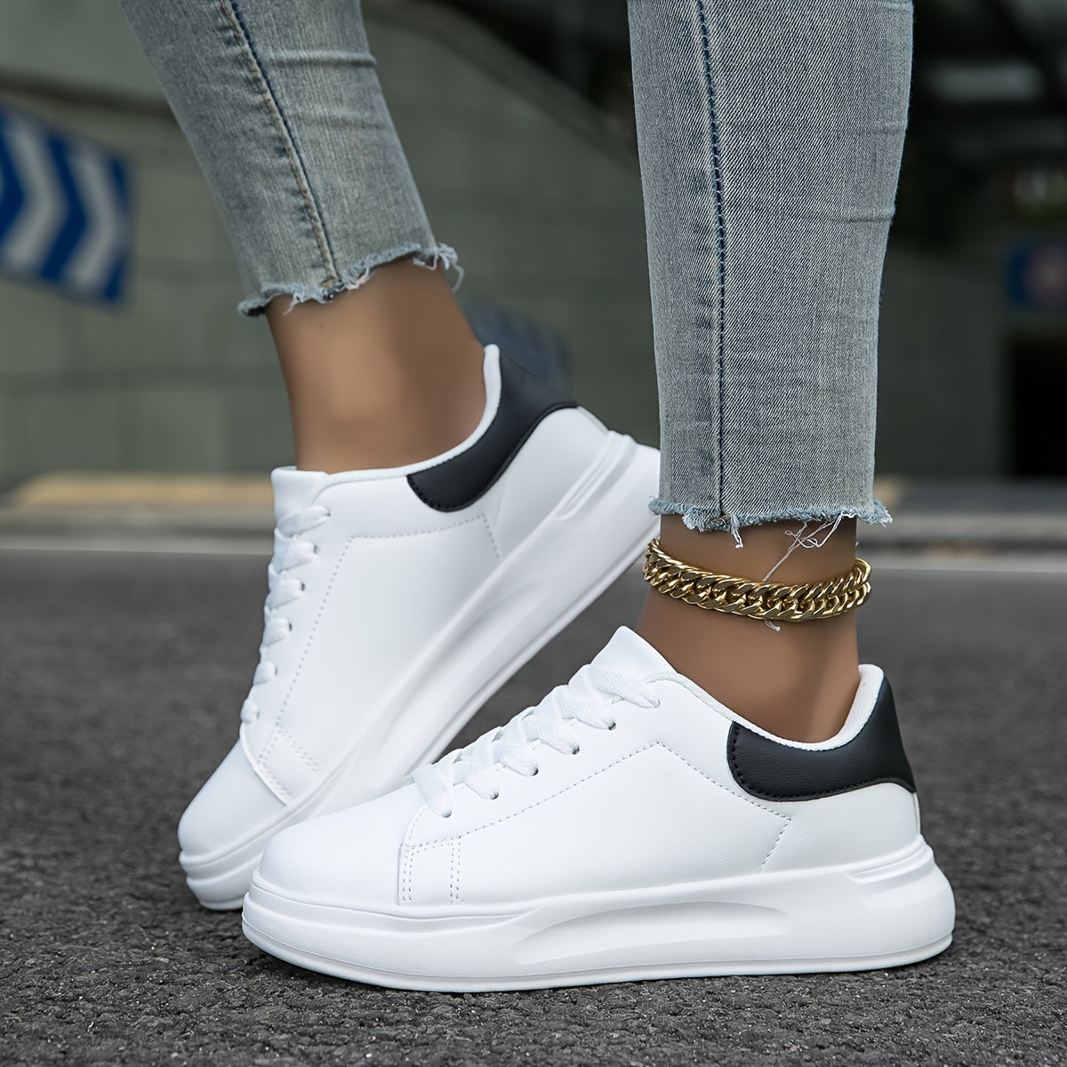 Milou | Stijlvolle Witte Leren Dames Sneakers