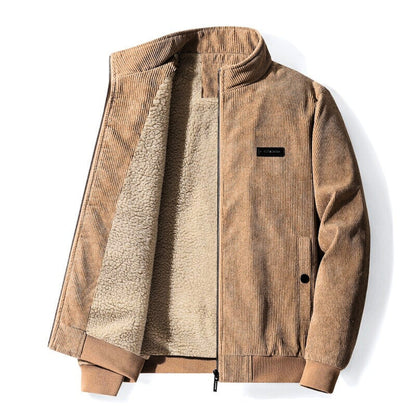 Retro Sherpa Corduroy Jas: Warm en Stijlvol voor de Herfst en Winter afbeelding 17
