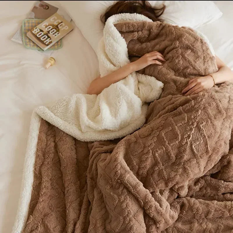 Nina | Dikke winter lamswollen deken