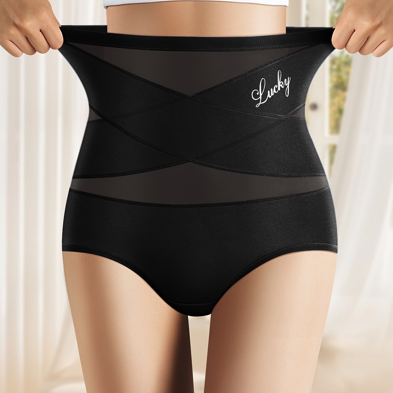 Naadloze hoge taille mesh slipjes voor buikcontrole en billift - Ultiem comfort en vormende pasvorm - Shop nu! afbeelding 12