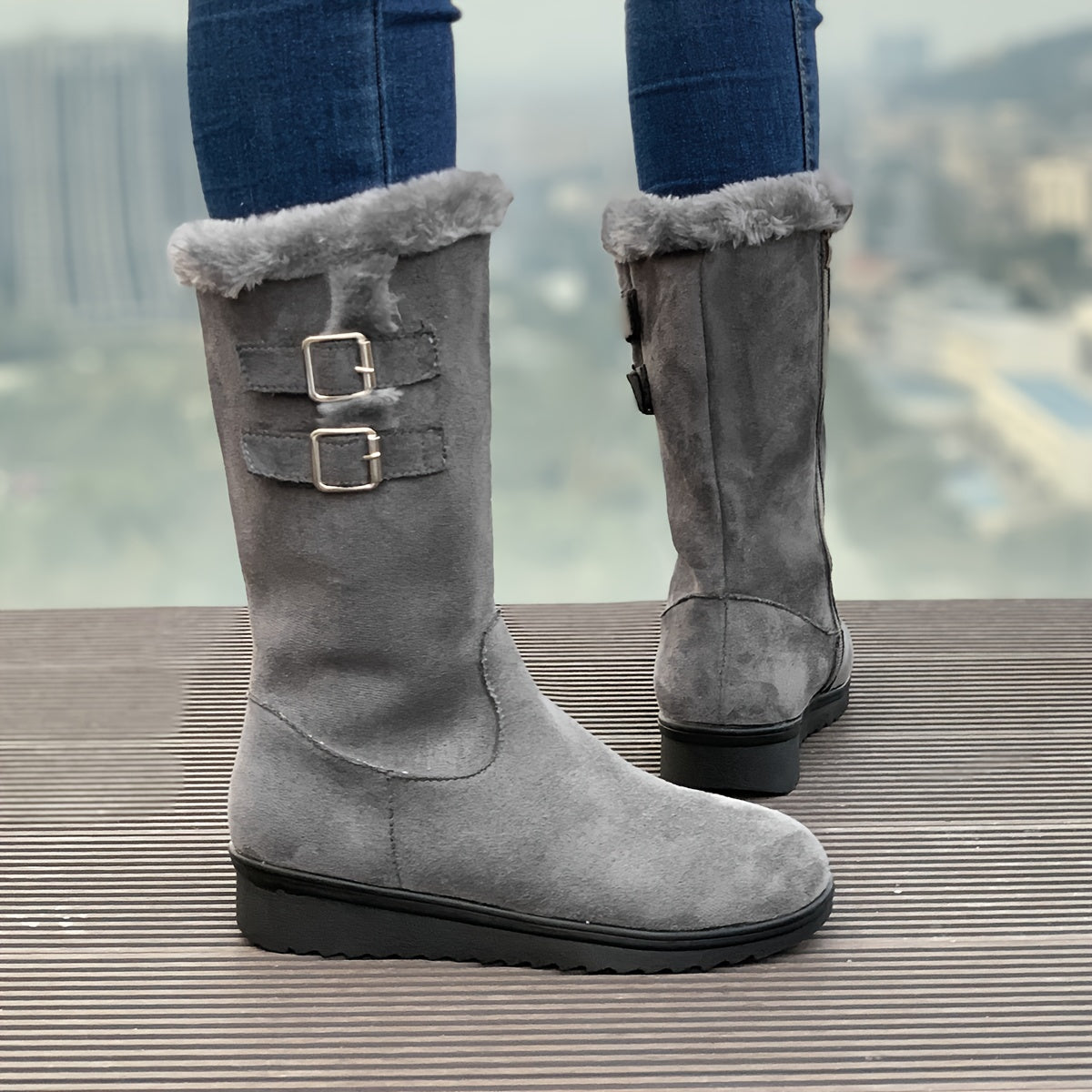 Donzige winterlaarzen voor dames: ultiem comfort en stijl in de kou! afbeelding 8