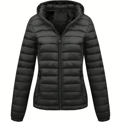 Modieuze gewatteerde ritsbare hoodie jas - stijlvol & warm voor elke gelegenheid! afbeelding 11