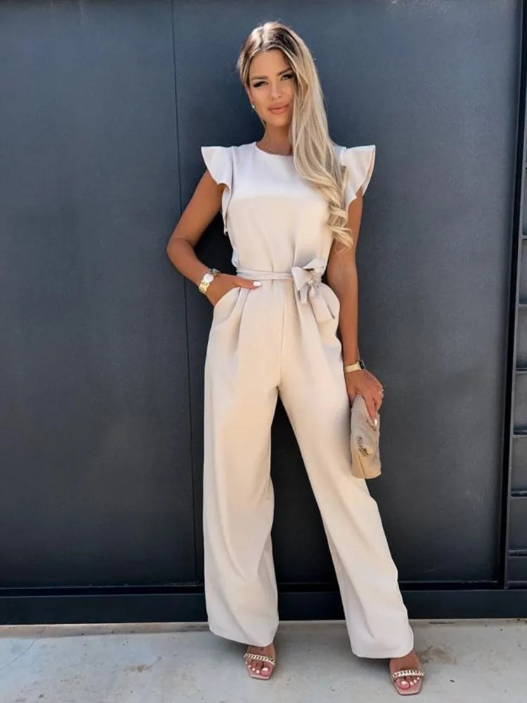 Fleur | Elegante jumpsuit met wijde pijpen