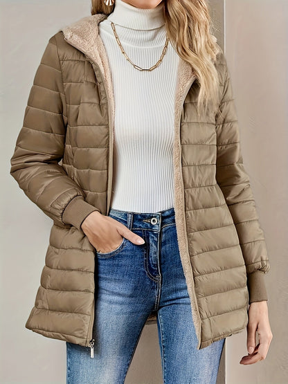 Feline fleece gevoerde jas - stijlvol én warm voor de herfst en winter afbeelding 7