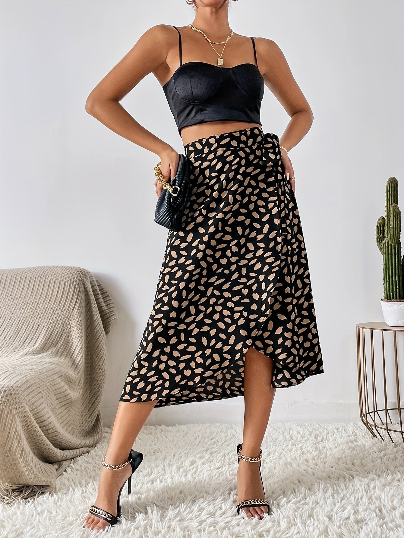Elegante A-lijn wikkelrok: perfect voor iedere gelegenheid - shop nu! afbeelding 3
