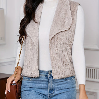 Mouwloos warm vest van katoenmix | Zachte & stijlvolle herfst- en winterstijl afbeelding 7
