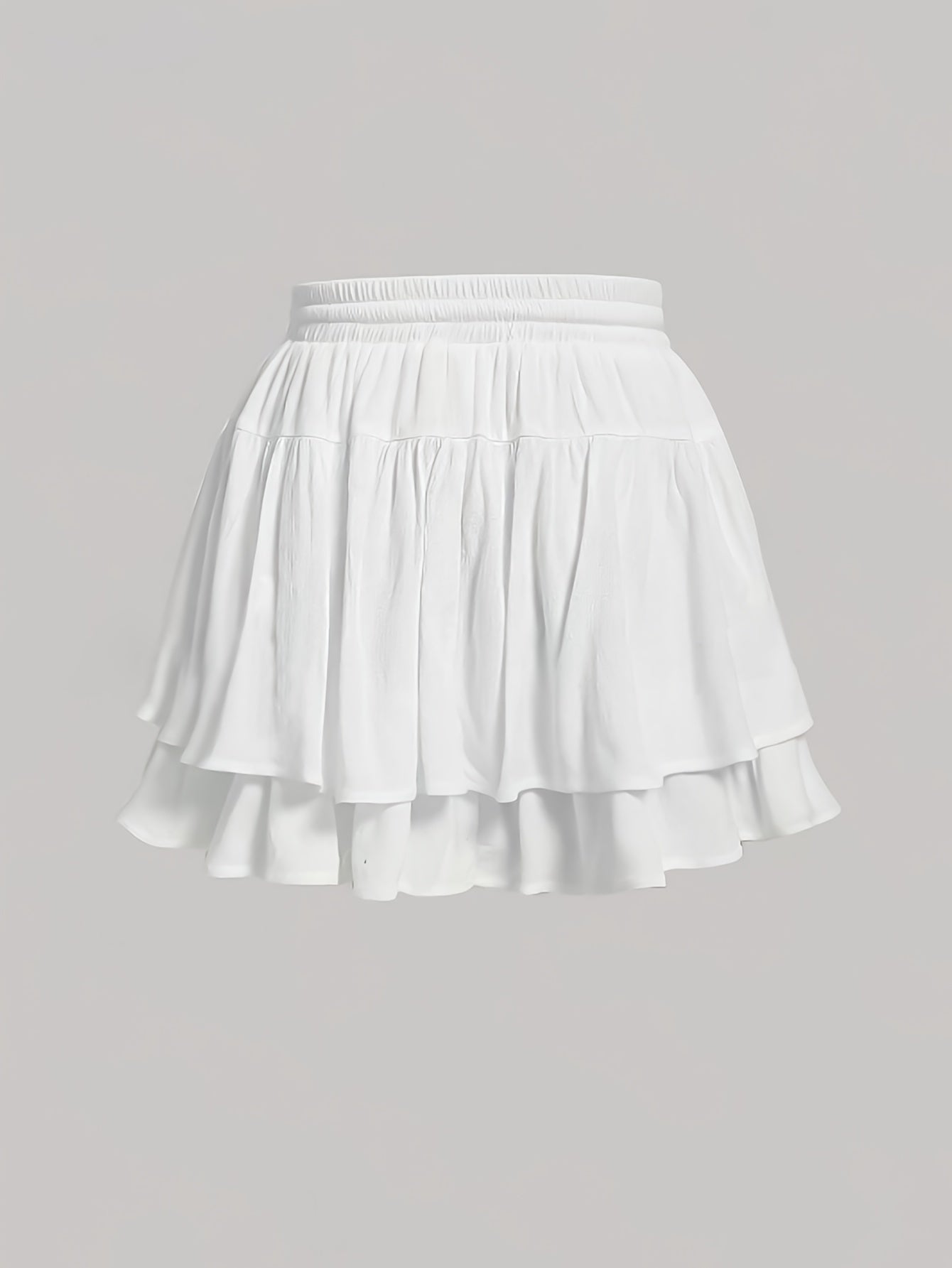 Hoge taille A-lijn mini rok van premium katoenmix | Comfortabele en stijlvolle zomerrok afbeelding 1