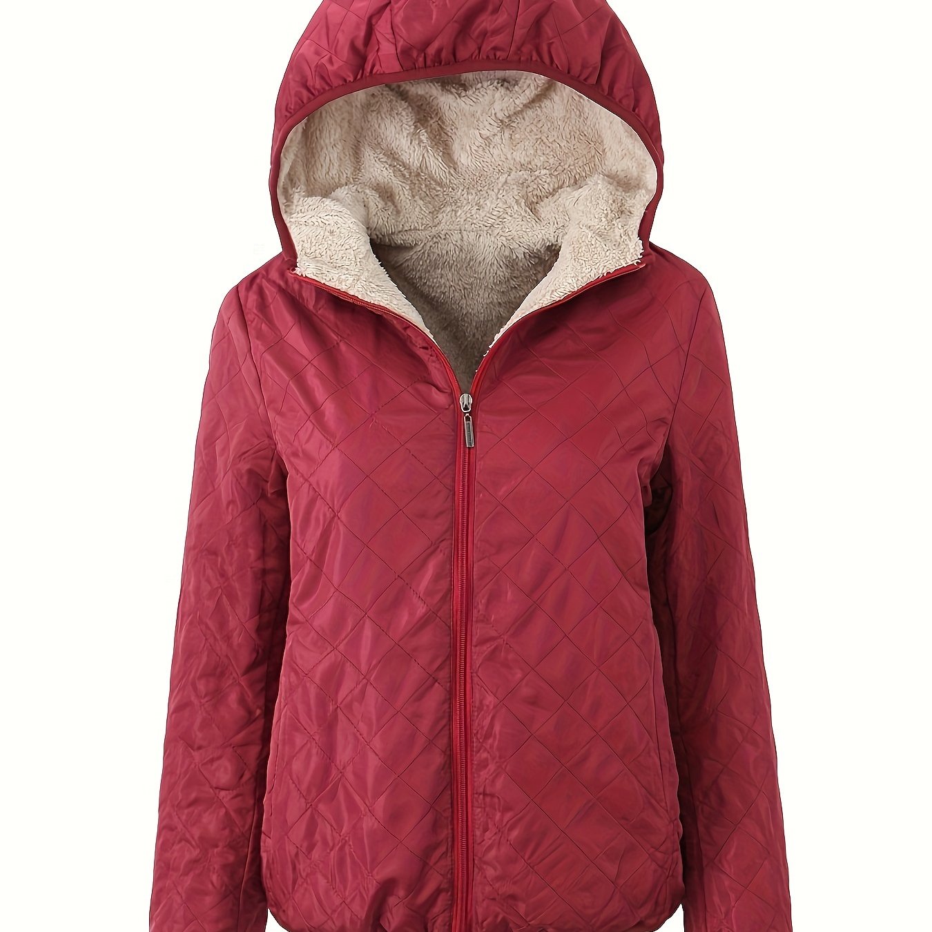 Gewatteerde jas met capuchon en rits - perfecte combinatie van comfort en stijl afbeelding 14