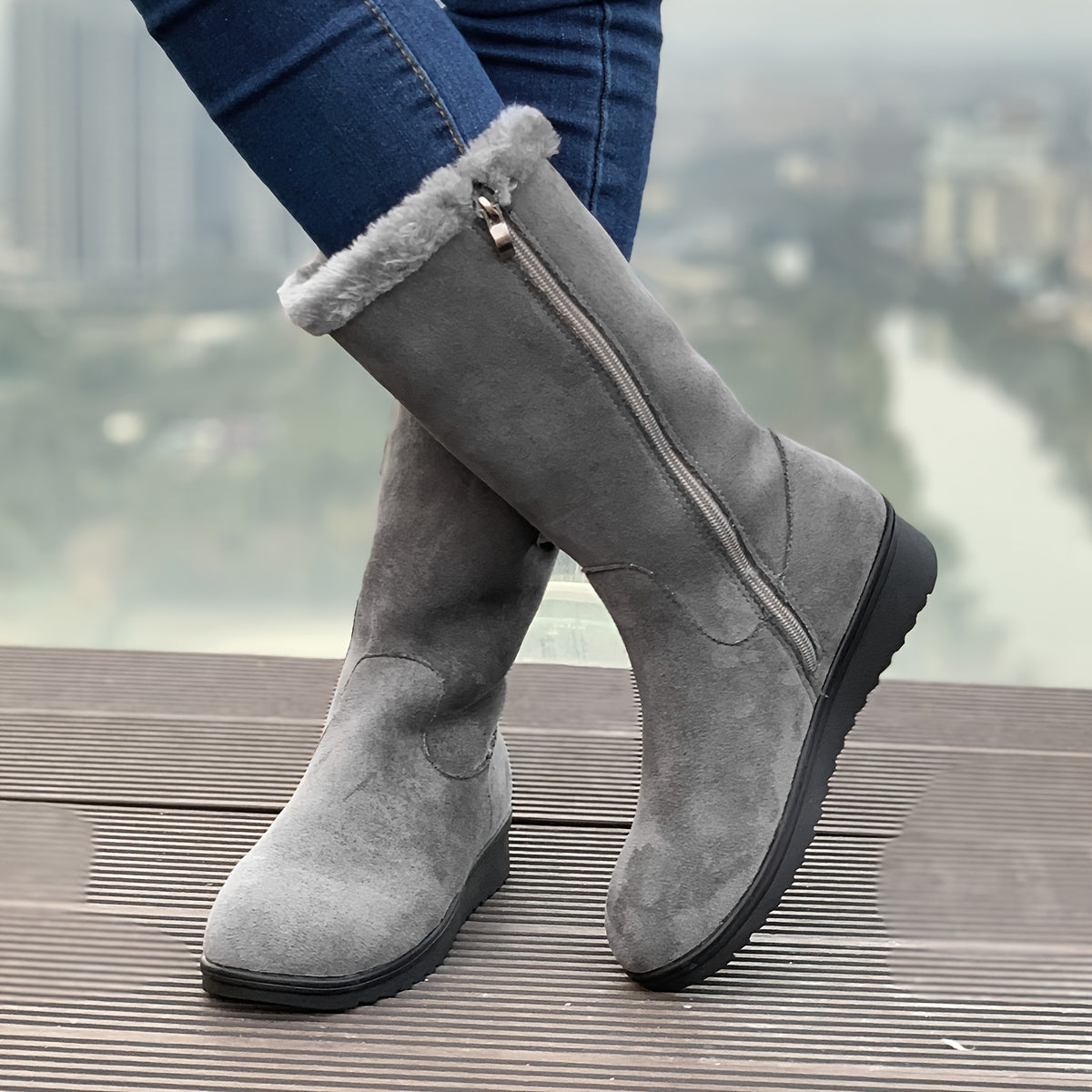 Donzige winterlaarzen voor dames: ultiem comfort en stijl in de kou! afbeelding 4