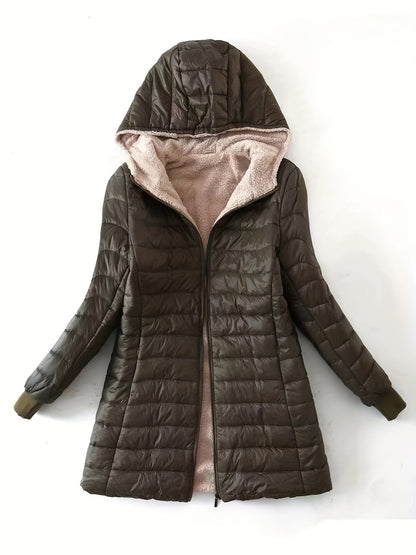 Feline fleece gevoerde jas - stijlvol én warm voor de herfst en winter afbeelding 5