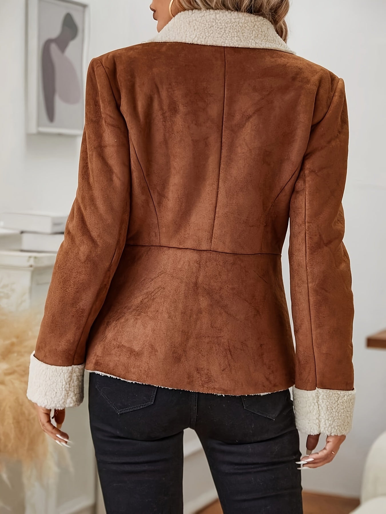 Stijlvolle valse bont thermojas - Warm en tijdloos chic! afbeelding 2