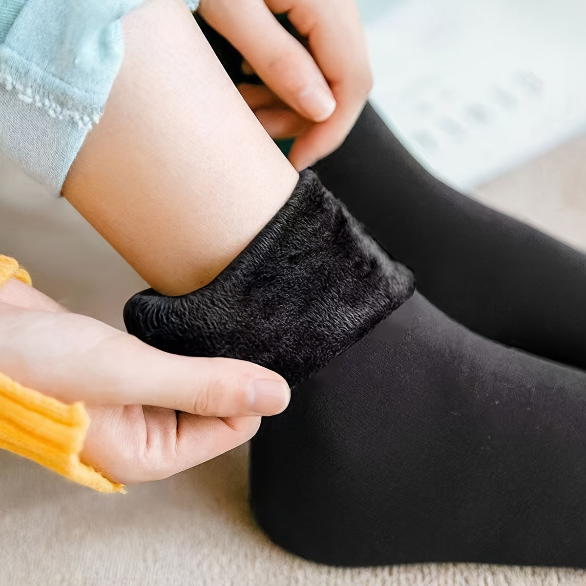 Warme Pluche Gevoerde Sneeuwsokken | Comfort en Warmte voor de Winter afbeelding 11