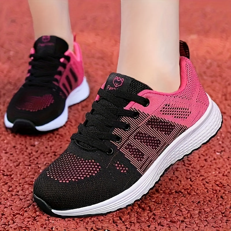 Ademende gebreide damessneakers afbeelding 2