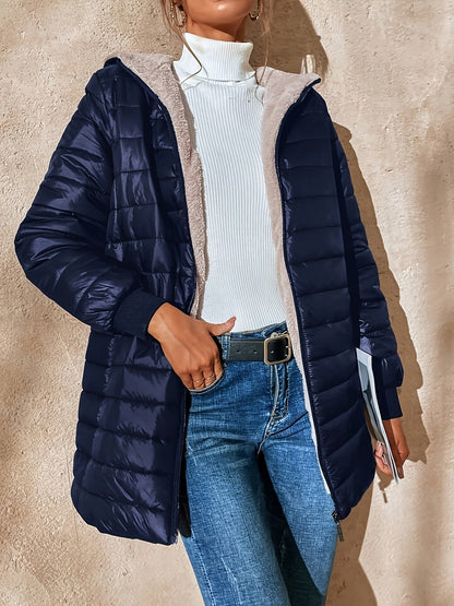 Feline fleece gevoerde jas - stijlvol én warm voor de herfst en winter afbeelding 8