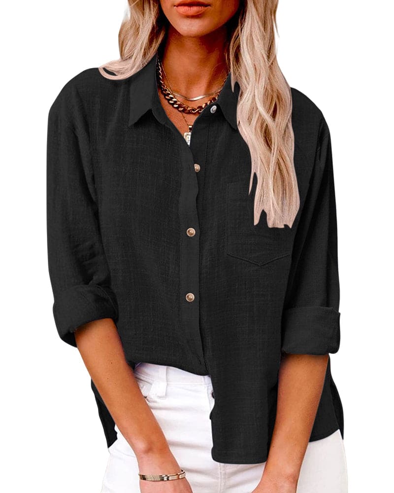 Hilda | Blouse met lange mouwen