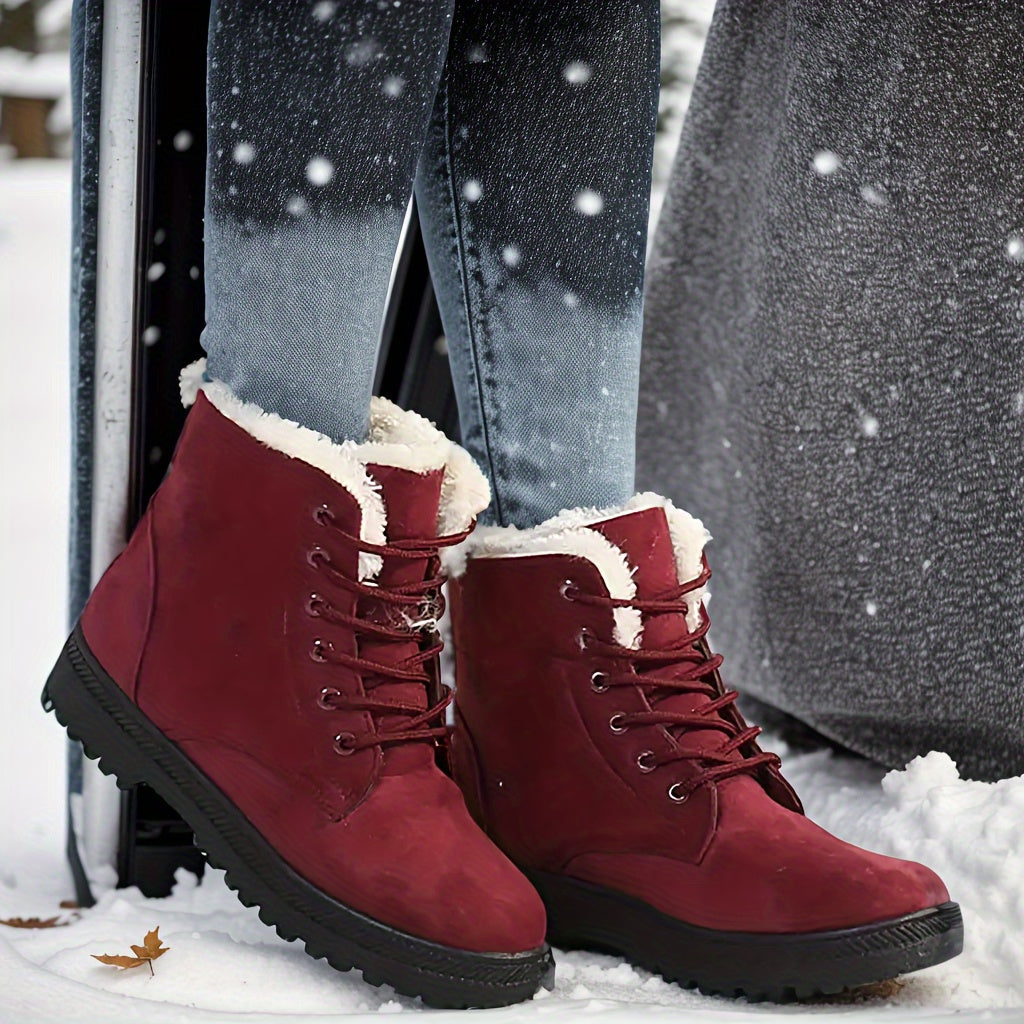 Antislip damessneeuwlaarzen met warme voering - Veilige winterstappen afbeelding 5