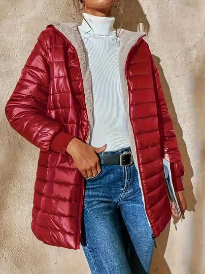 Feline fleece gevoerde jas - stijlvol én warm voor de herfst en winter afbeelding 3