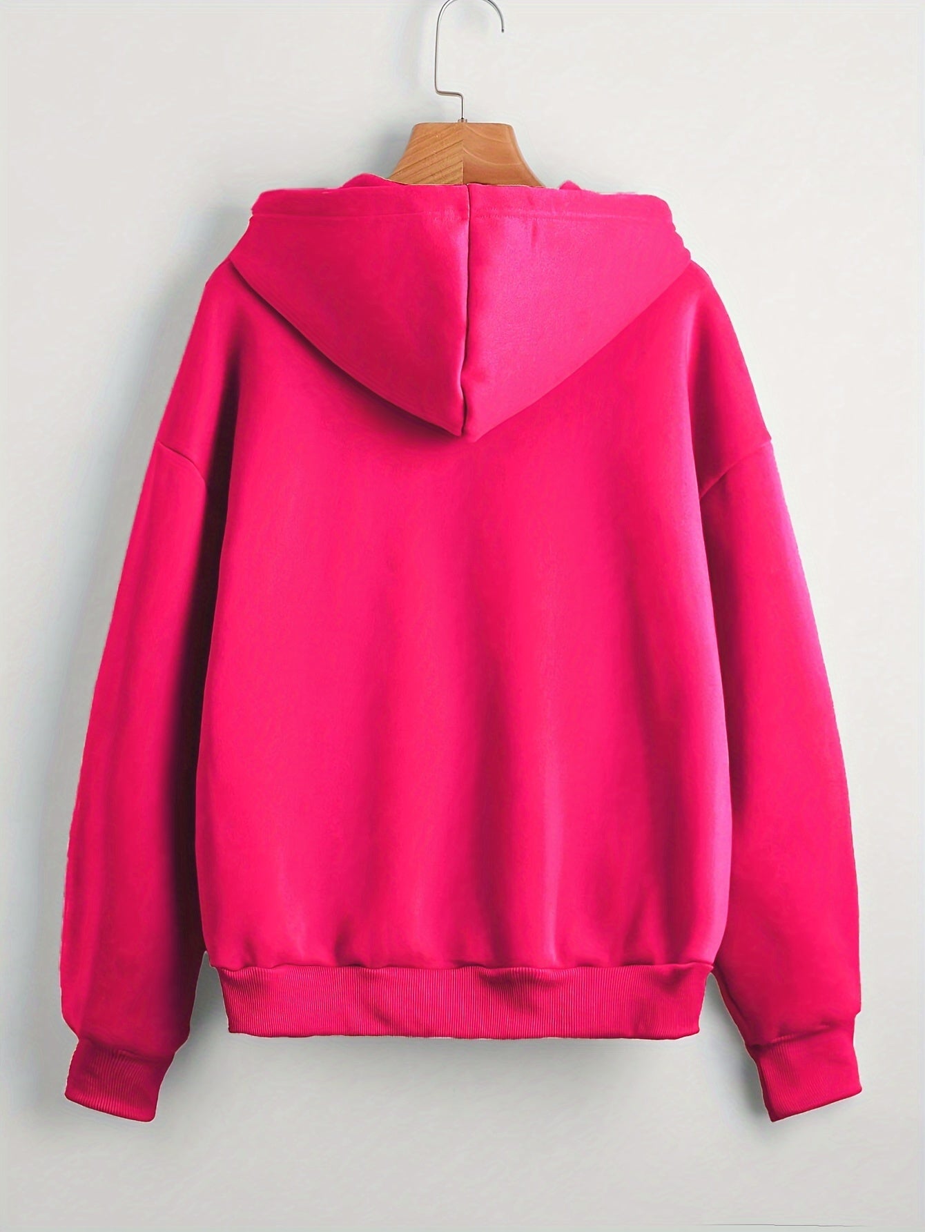 Stijlvolle herfst- en winterhoodie met korte lengte en capuchon | Comfortabele en modieuze keuze met hoogwaardige katoenmix | Verkrijgbaar in effen kleuren afbeelding 6