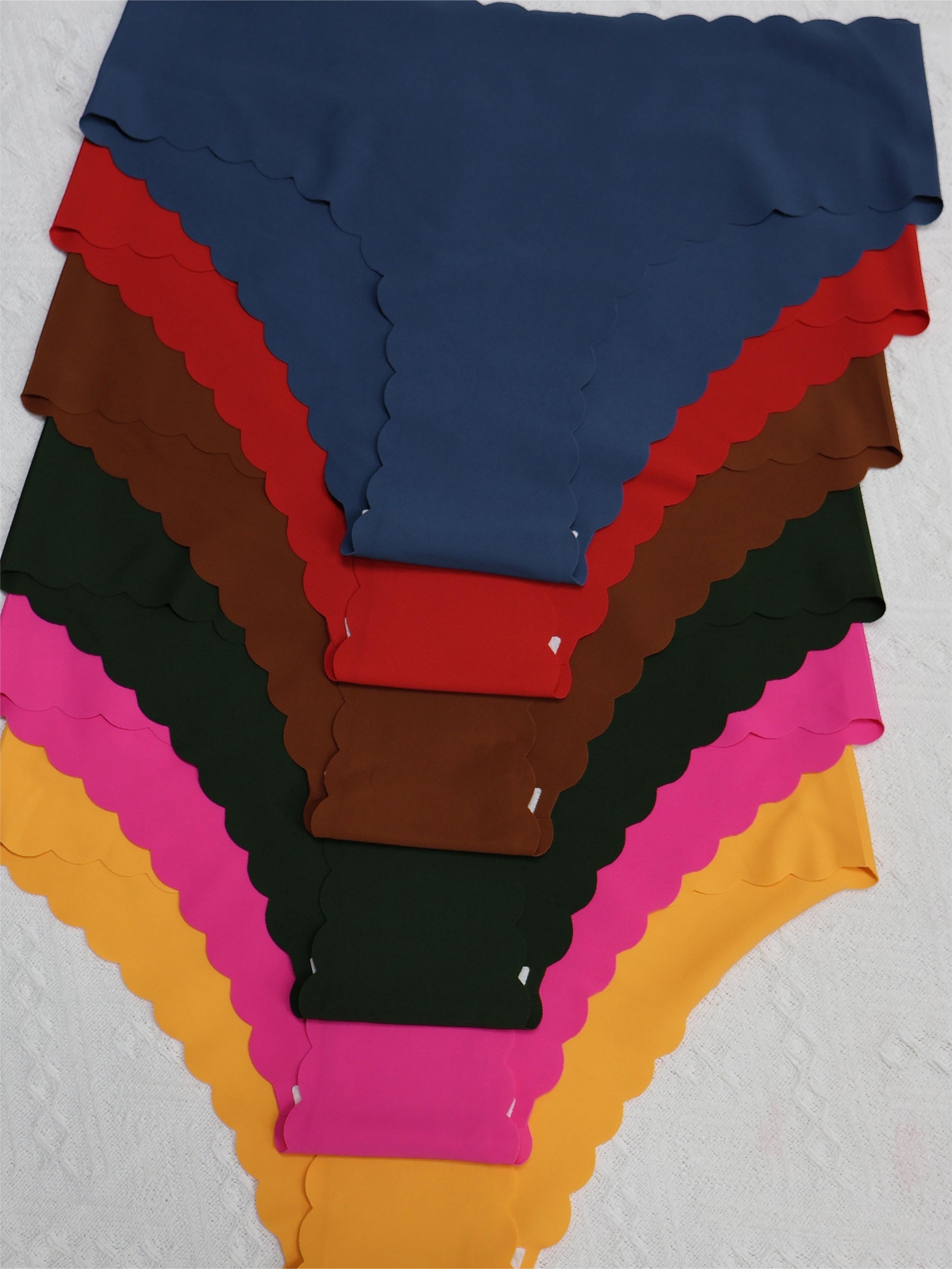 6-delige effen slip met geschulpte rand afbeelding 5