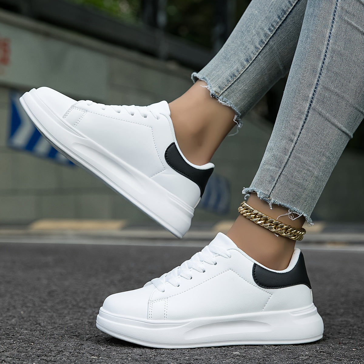 Milou | Stijlvolle Witte Leren Dames Sneakers