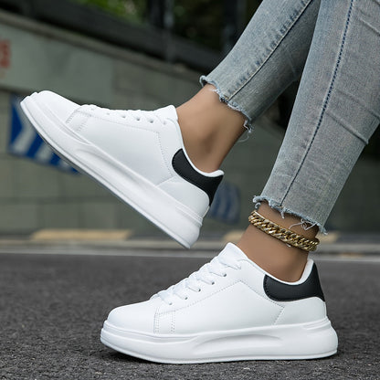 Milou | Stijlvolle Witte Leren Dames Sneakers